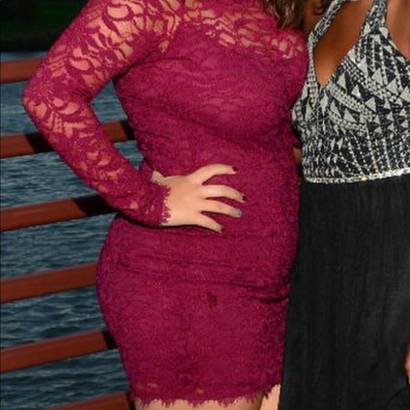 Maroon Homcoming/cocktail Dress - Picture 1 of 6